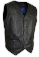 Mens Biker Designer Motorbike Leather Vest