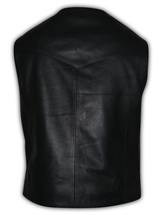 Mens Biker Designer Motorbike Leather Vest