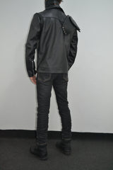 Mad Max 2 Road Warriors Tom Hardy Leather Jacket with Removable Zipper Sleeves