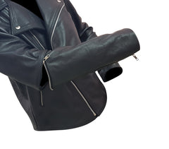 Mad Max 2 Road Warriors Tom Hardy Leather Jacket with Removable Zipper Sleeves