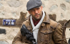 The Expendables 2 Jason Statham Movie Distress Leather Jacket