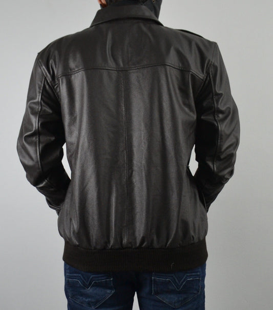 United States Of America Bomber Leather Jacket