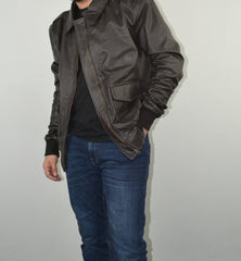 United States Of America Bomber  Leather Jacket