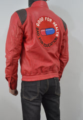 Akira Kaneda Anime Pill Capsule Red Motorcycle Jacket Leather Jacket