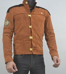 Colonial Warrior Battlestar Galactical Viper Pilot Suede Leather Jacket