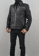 Need for Speed Movie Slim Fit Zipper Black Leather Jacket