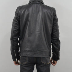 Need for Speed Movie Slim Fit Zipper Black Leather Jacket