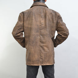 Supernatural Dean Winchester Jensen Ackles Leather Car Coat Jacket
