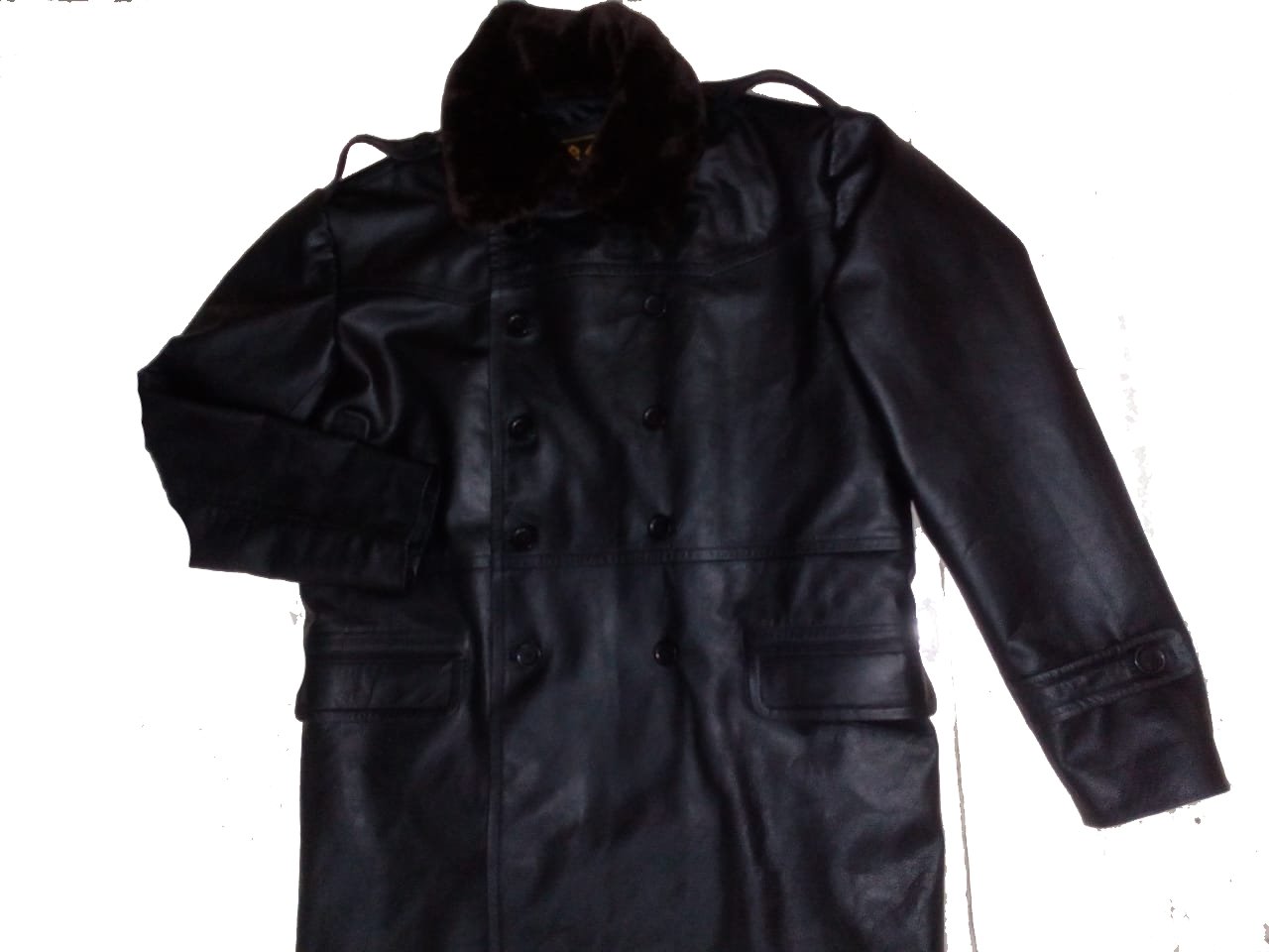 Leather Jacket Ww2 Russian Coat Men's World War Soviet Russia Navy