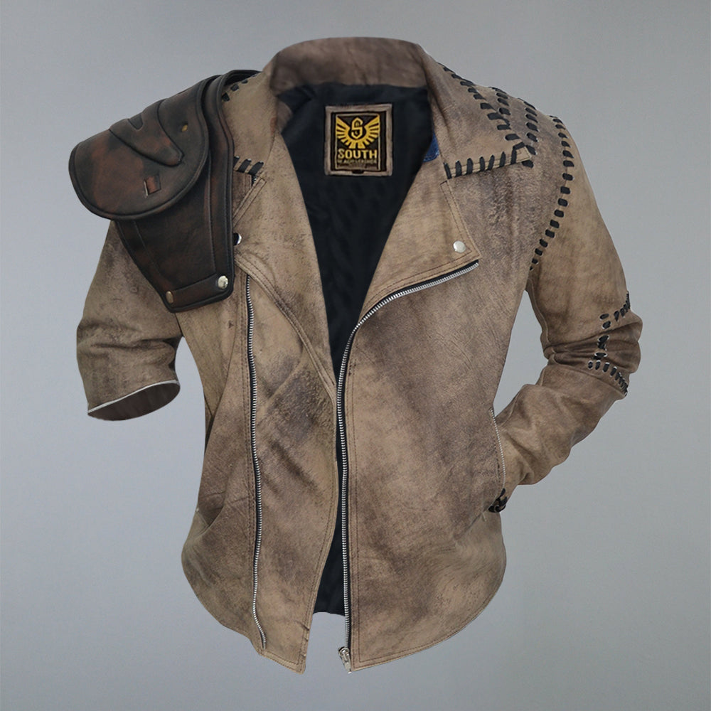Leather jacket Max Mara - Cinto Biker Jacket - 64410137600001 | thebs.com
