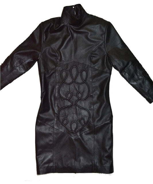 Dominatrix Fit Form Leather Corset Dress - SouthBeachLeather