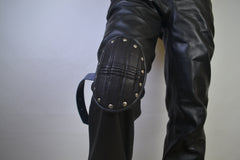 Mad Max 2 Road Warrior Costume Leather Knee Pads 1 PIECE