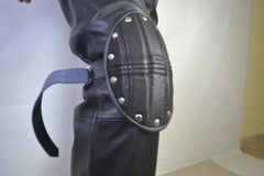 Mad Max 2 Road Warrior Costume Leather Knee Pads 1 PIECE