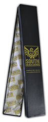 Black Genuine Lamb Leather Necktie Tie