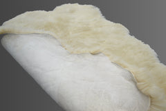 White Shearling Fur Sheepskin Luxury Real Carpet Mat Home Decor Rug