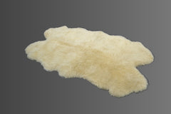 White Shearling Fur Sheepskin Luxury Real Carpet Mat Home Decor Rug