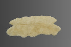 White Shearling Fur Sheepskin Luxury Real Carpet Mat Home Decor Rug