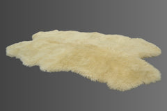 White Shearling Fur Sheepskin Luxury Real Carpet Mat Home Decor Rug