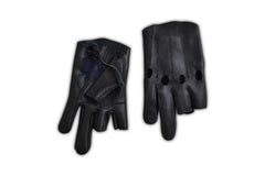 Mad Max 2 Road Warrior Leather Gloves | Black Genuine Leather Biker Gloves