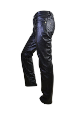 5 Pocket Jeans Style Leather Pant - SouthBeachLeather