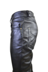 5 Pocket Jeans Style Leather Pant - SouthBeachLeather