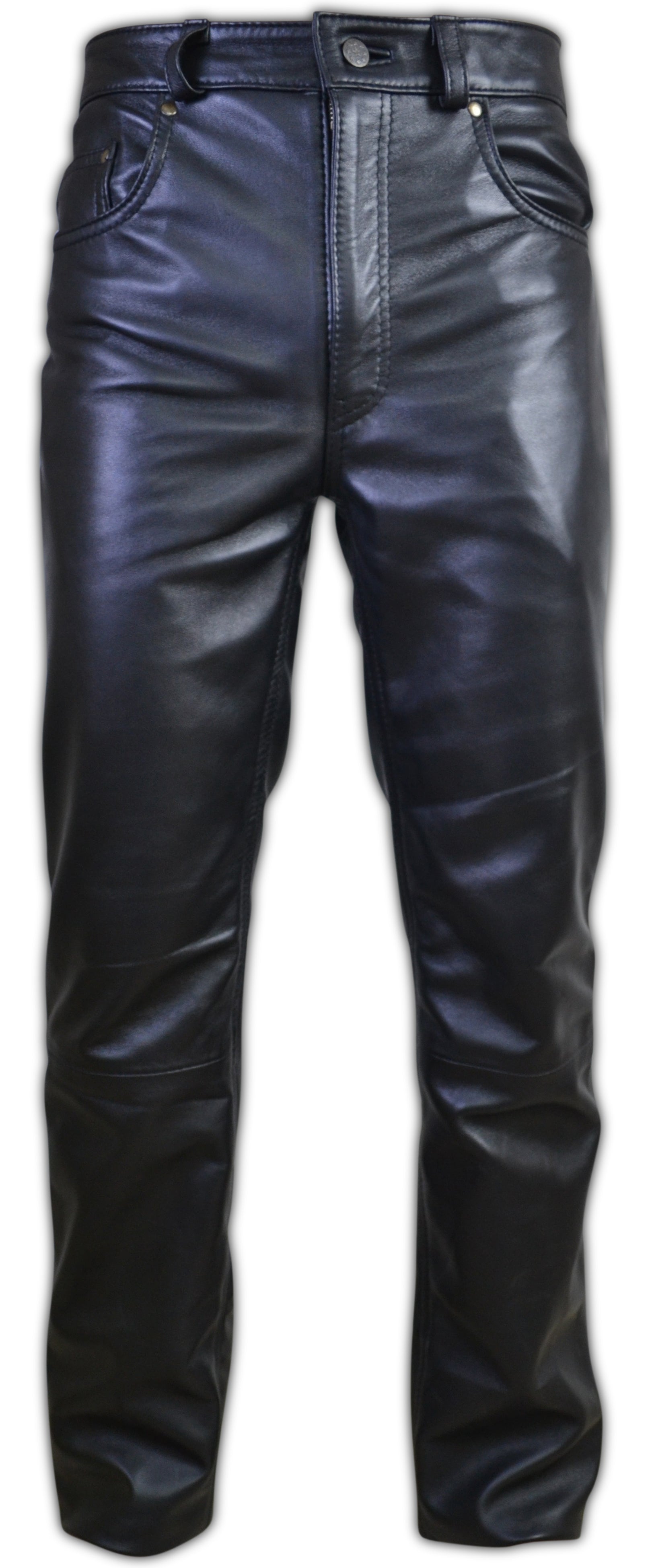 5 Pocket Jeans Style Leather Pant - SouthBeachLeather