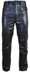5 Pocket Jeans Style Leather Pant - SouthBeachLeather
