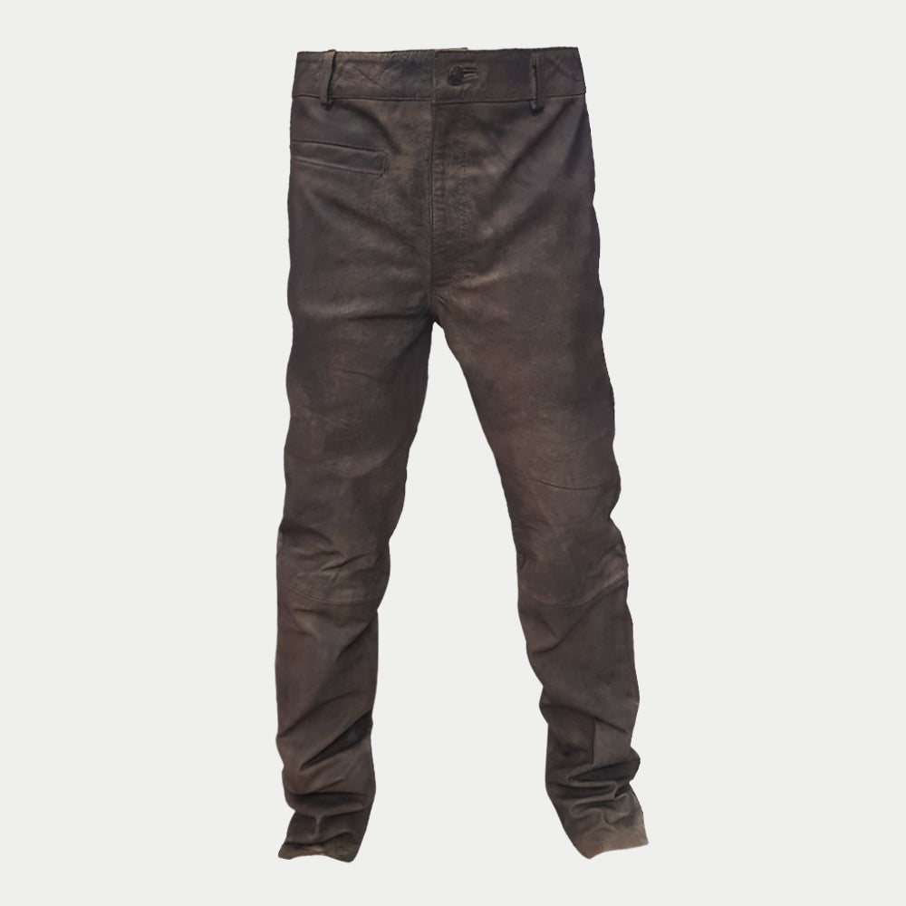 Mad Max Fury Road Motorcycle Biker  Rugged Leather Jeans Pants