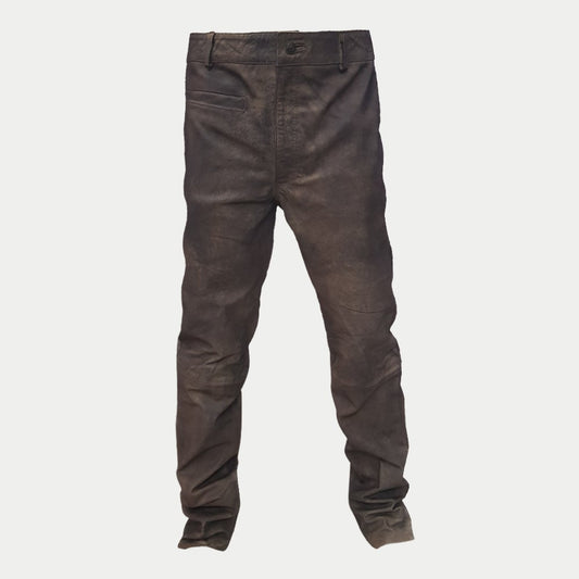 Mad Max Fury Road Motorcycle Biker Rugged Leather Jeans Pants