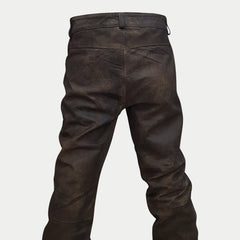 Mad Max Fury Road Motorcycle Biker Rugged Leather Jeans Pants
