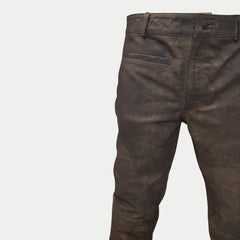Mad Max Fury Road Motorcycle Biker Rugged Leather Jeans Pants