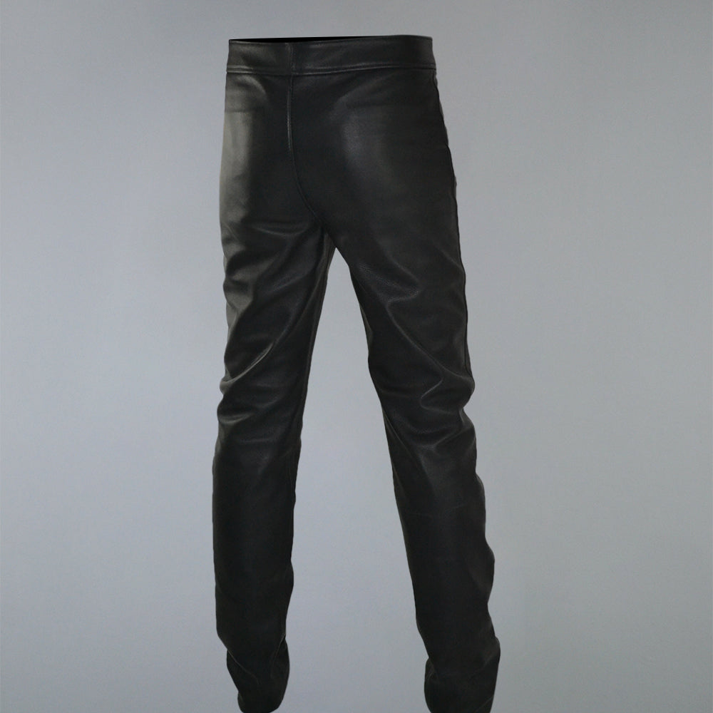 Motorcycle Leather Pants / High Waisted Leather Trousers -  Canada