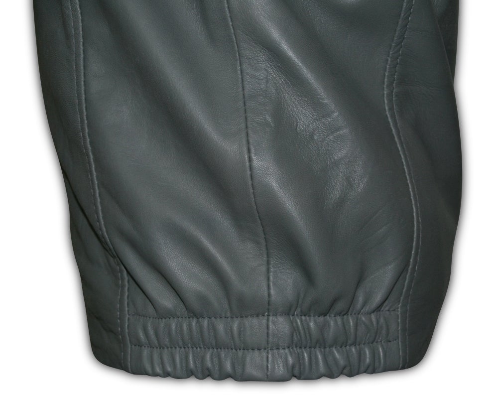 Designers V-Neck Plain Pullover Leather Shirt - SouthBeachLeather