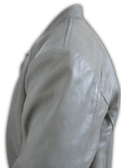 Designers V-Neck Plain Pullover Leather Shirt - SouthBeachLeather