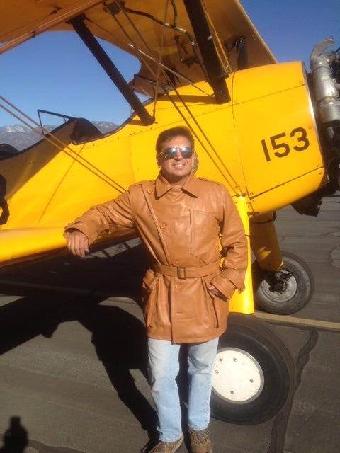 Aviator Flying Three Quarter Pilot Tan Genuine Leather Coat
