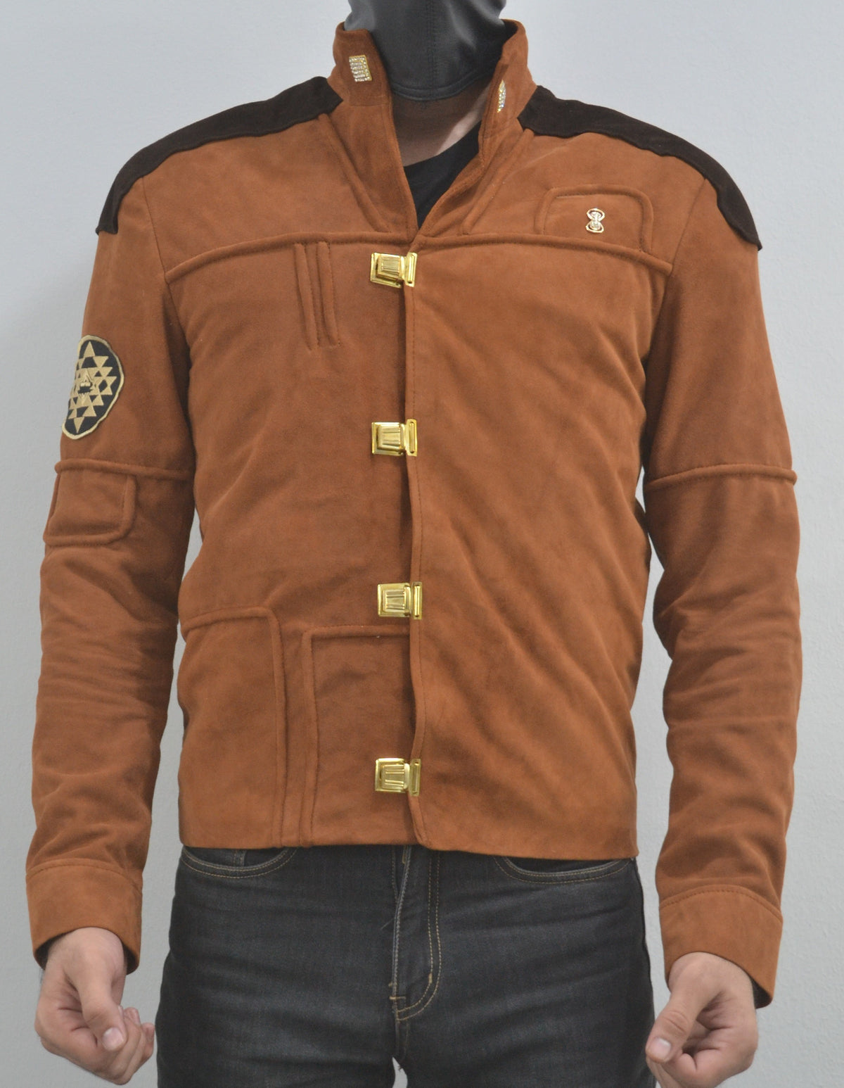 Colonial Warrior Battlestar Galactical Viper Pilot Suede Leather Jacket