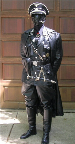 German World War 2 Uniform Tunic Leather Coat Jacket - SouthBeachLeather