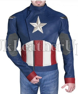 Captain America The Avengers Chris Evans Leather Jacket - SouthBeachLeather