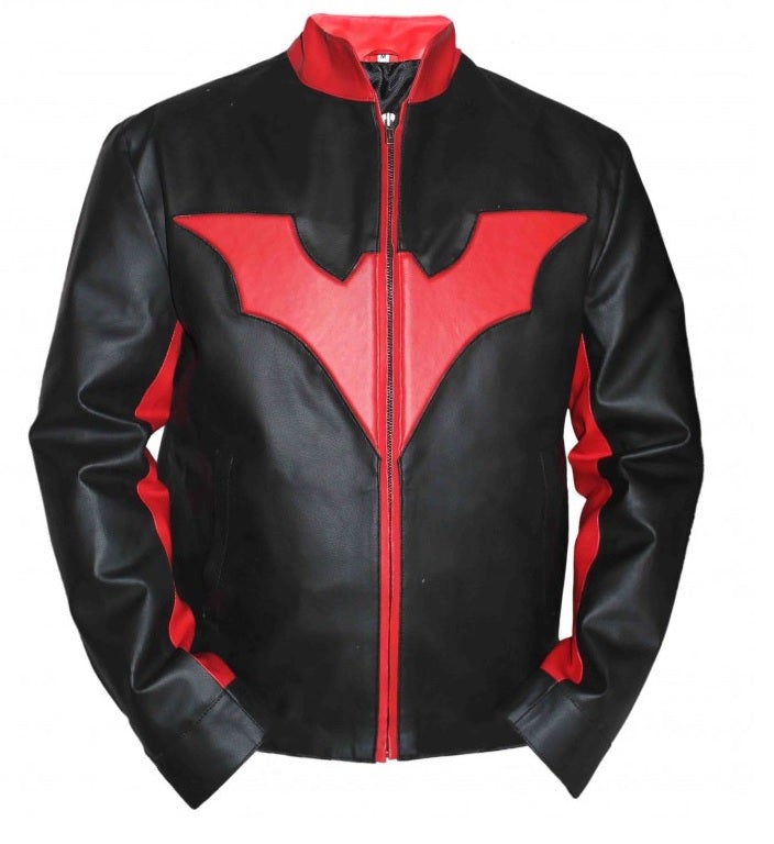 Batman Beyond Terry McGinnis Will Friedle Stripe Leather Jacket - SouthBeachLeather