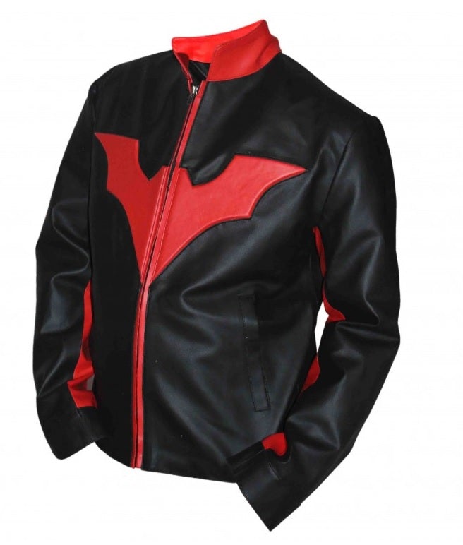 Batman Beyond Terry McGinnis Will Friedle Stripe Leather Jacket - SouthBeachLeather