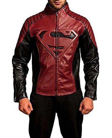 Superman Comic Smallville leather Jacket - SouthBeachLeather