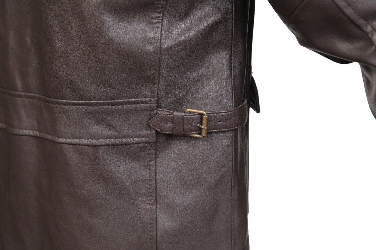 Men's Biker Designer Brown Shirt Style Leather Jacket