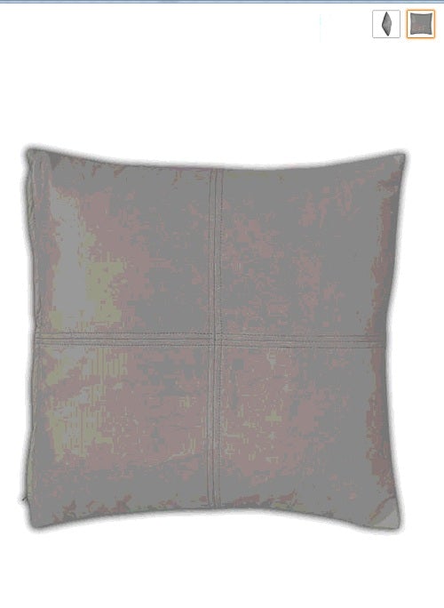 Blue / Black Soft Lamb Leather Comfort Pillow Cushion Cover