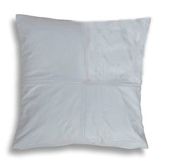 Blue / Black Soft Lamb Leather Comfort Pillow Cushion Cover