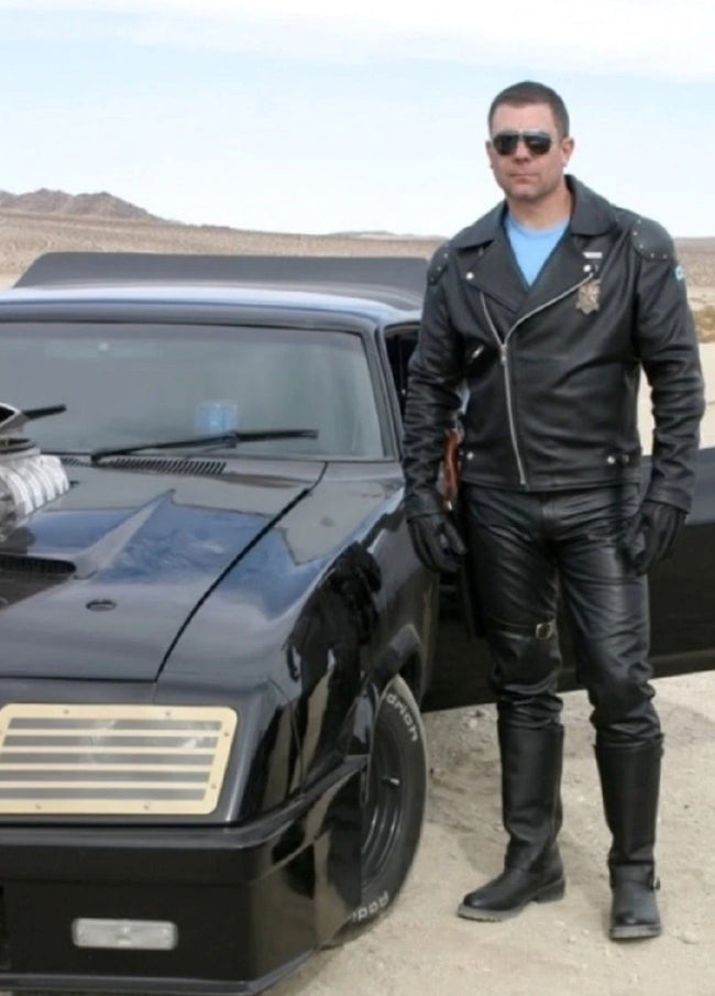 Mad Max Rockatansky Leather Jacket And MFP Leather Pant Complete Suit