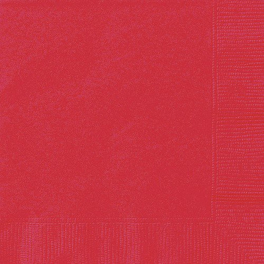 Way to Celebrate! Red Paper Luncheon Napkins, 6.5In, 24 Count